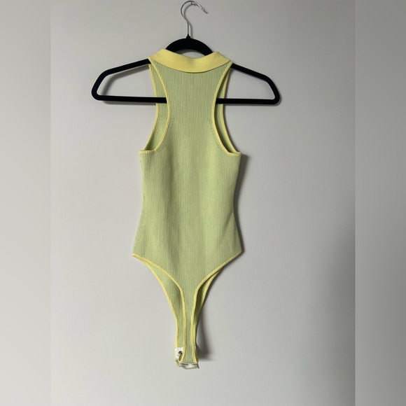 New SER.O.YA Ribbed Collared Polo Bodysuit - Picture 2 of 10